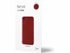 3mk ochranná fólie Ferya pro Huawei P8 Lite, červená třpytivá